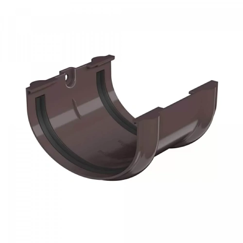 Соединитель желоба ТЕХНОНИКОЛЬ Оптима 120/80, темно-коричневый