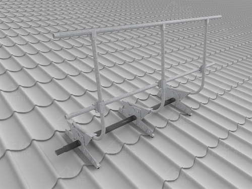 Ограждение кровельное для металлочерепицы BORGE H-90 900х3000 Zn