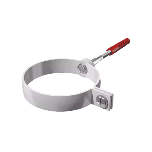 Хомут трубы универсальный ТЕХНОНИКОЛЬ 125/82, L=140 мм, белый