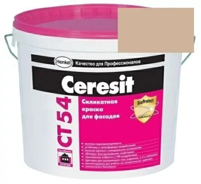 Краска силикатная фасадная Церезит CT 54 15 л Colorado 4