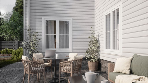 Сайдинг-панель ТЕХНОНИКОЛЬ Оптима, Корабельный брус, Жасмин, 3 м